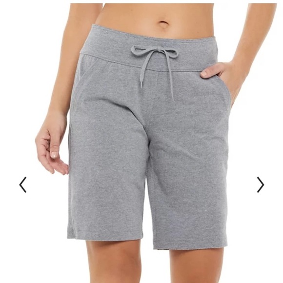 tek gear Pants - TEK GEAR® Gray Women's Essential Bermuda Shorts Size XXL